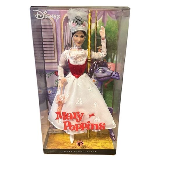 Vintage 2007 Disney Mary Poppins Pink Label Barbie Collector Fashion Doll - Picture 1 of 3